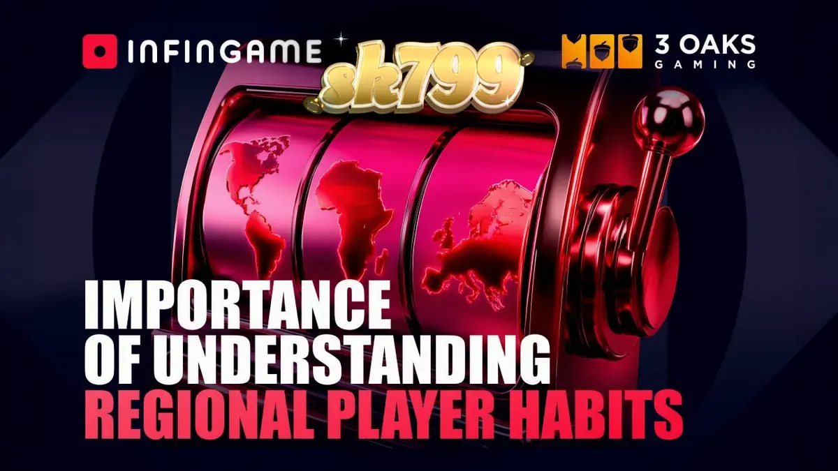 Visual abstrak yang mewakili keberagaman pasar iGaming global dengan elemen slot modern.